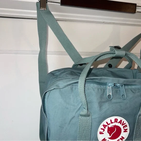 Fjallraven Kanken Sky Blue Fabric Backpack with Laptop Sleeve - Picture 2 of 10